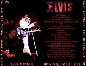 The King Elvis Presley, CDR PA, February 20, 1973, Las Vegas, Nevada